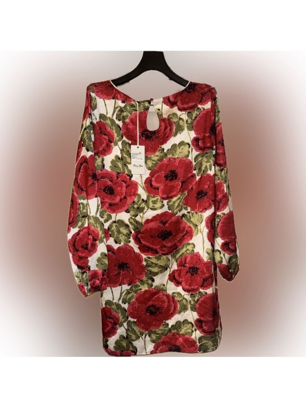 Flora Bea NYC - Boutique Ivory Rose Floral Print Dress - Picture 2 of 4